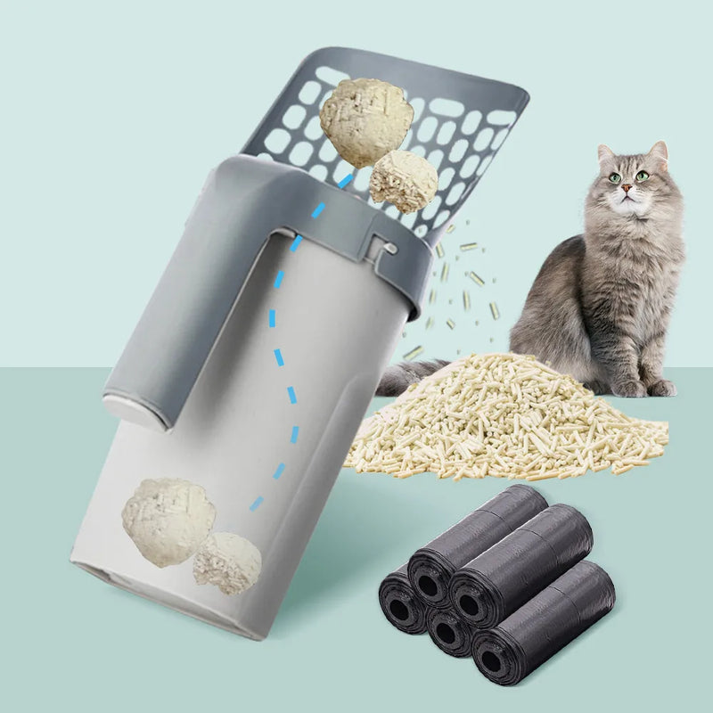 Cat Litter Shovel Scoop with Refill Bag