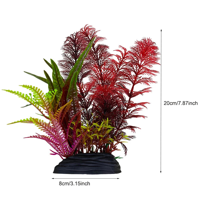 Artificial aquarium decoration plastic plants aquatic plants