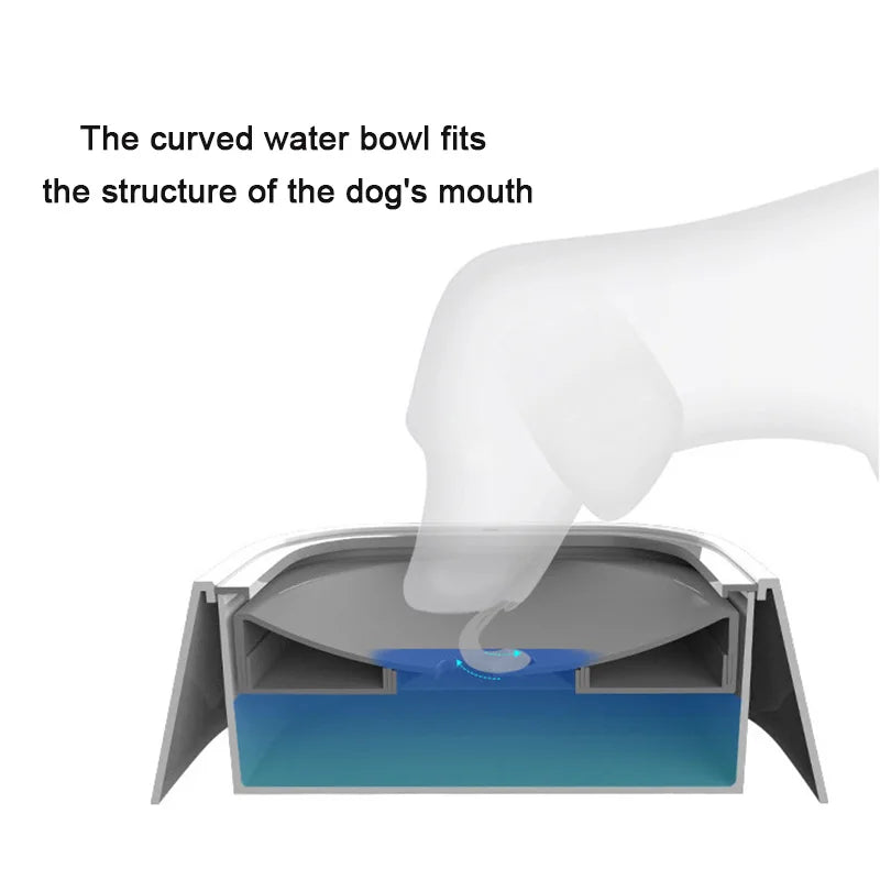 Spill-Proof Floating Water Bowl for Dogs and Cats