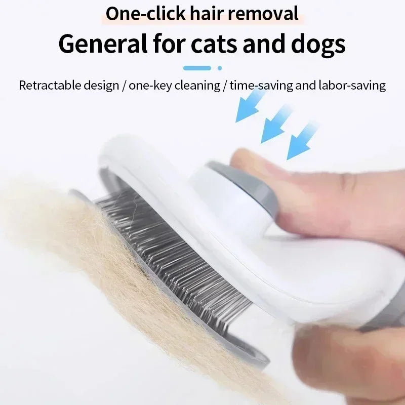 Pet Hair Remover Brush for Dogs and Cats, Non-Slip Beauty Brush