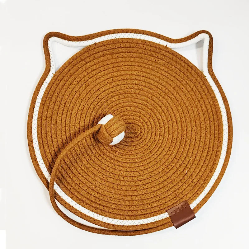 Sensational scratching mat for cats - made of cotton rope